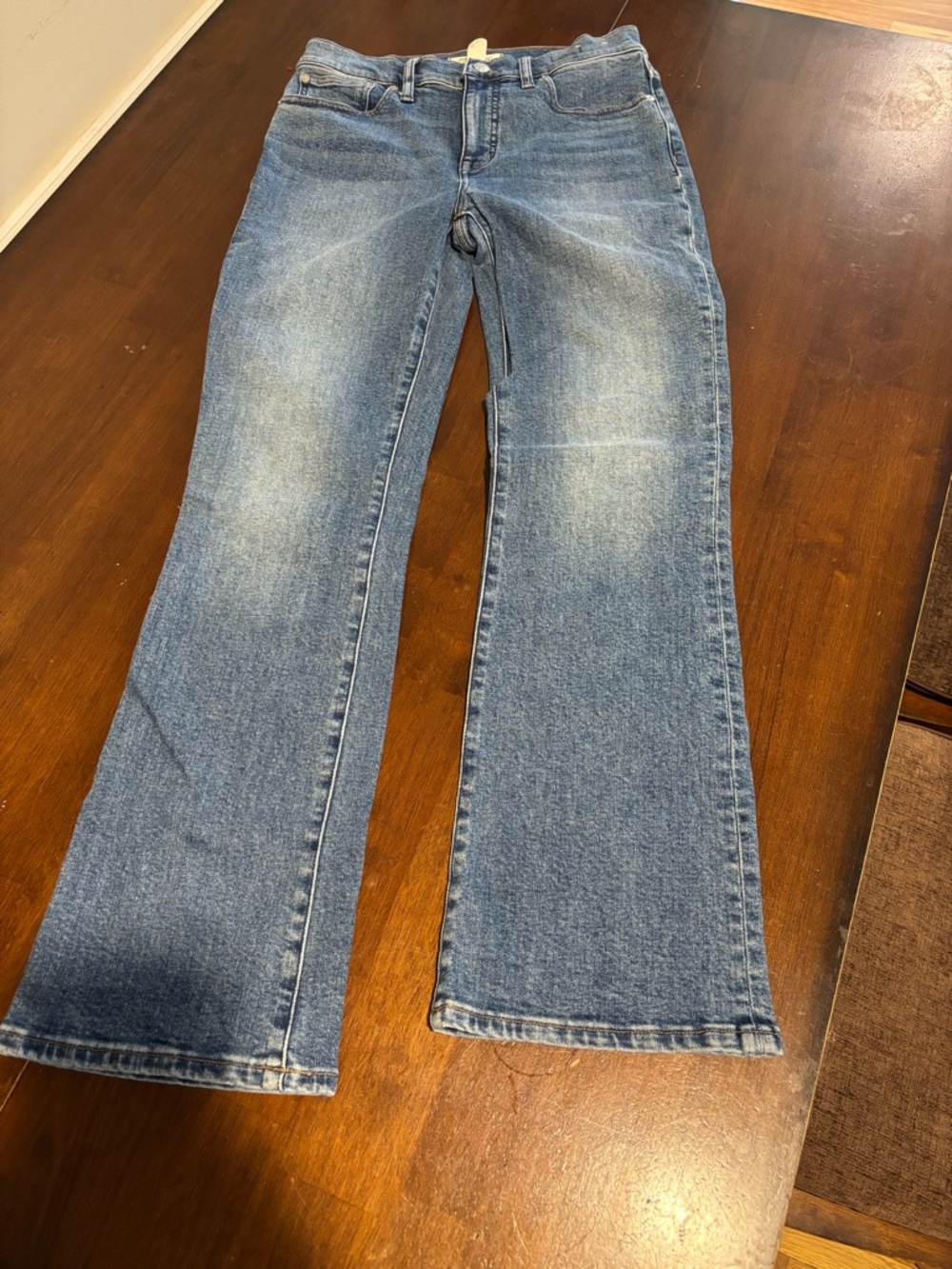 Madewell Blue Flare Jeans - Mid Wash
